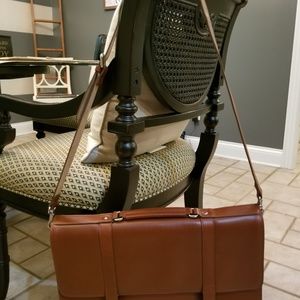 New Authentic Cole Haan brown leather bag